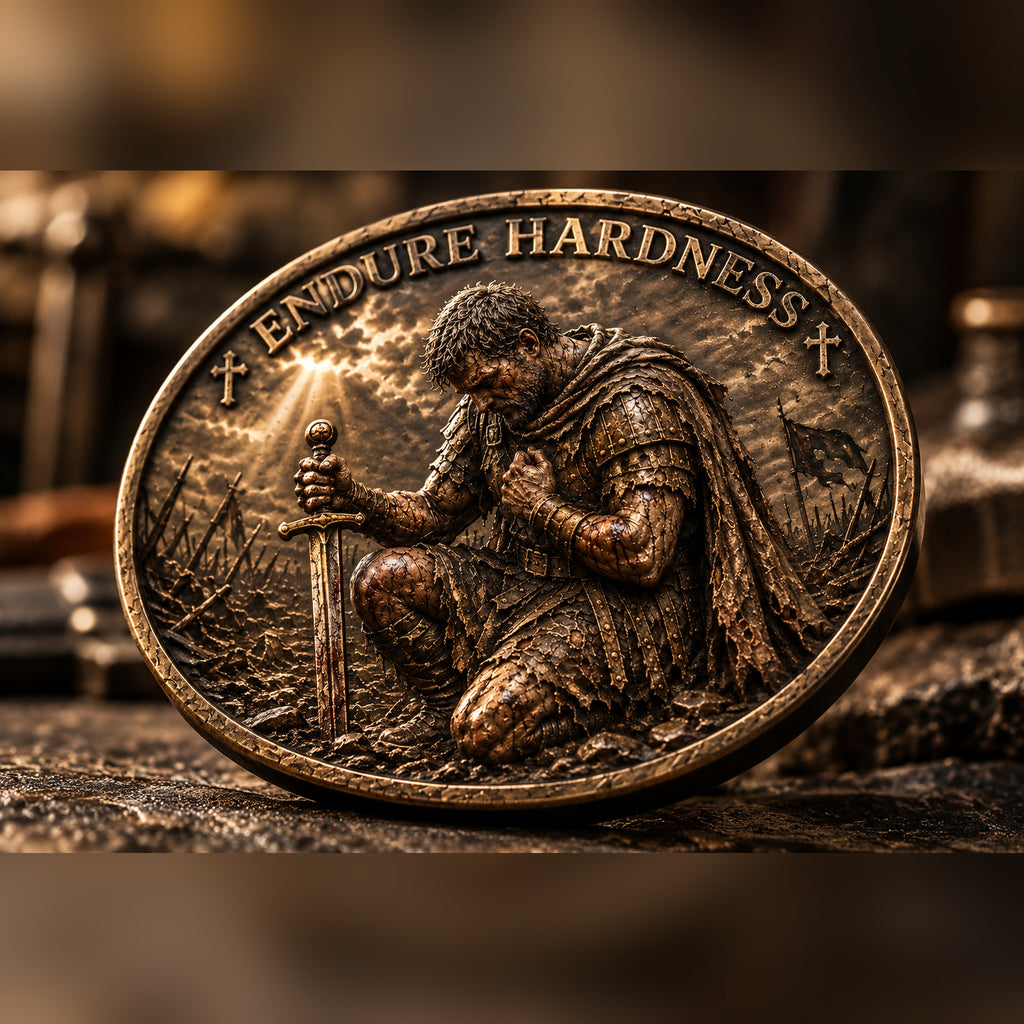 Endure Hardness — Christian EDC Coin