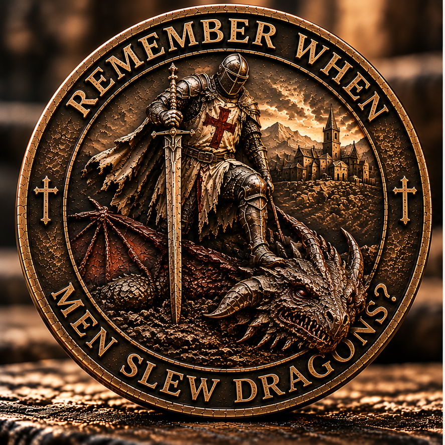 Remember When Men Slew Dragons? — Christian EDC Coin